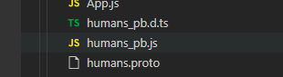 proto generated files